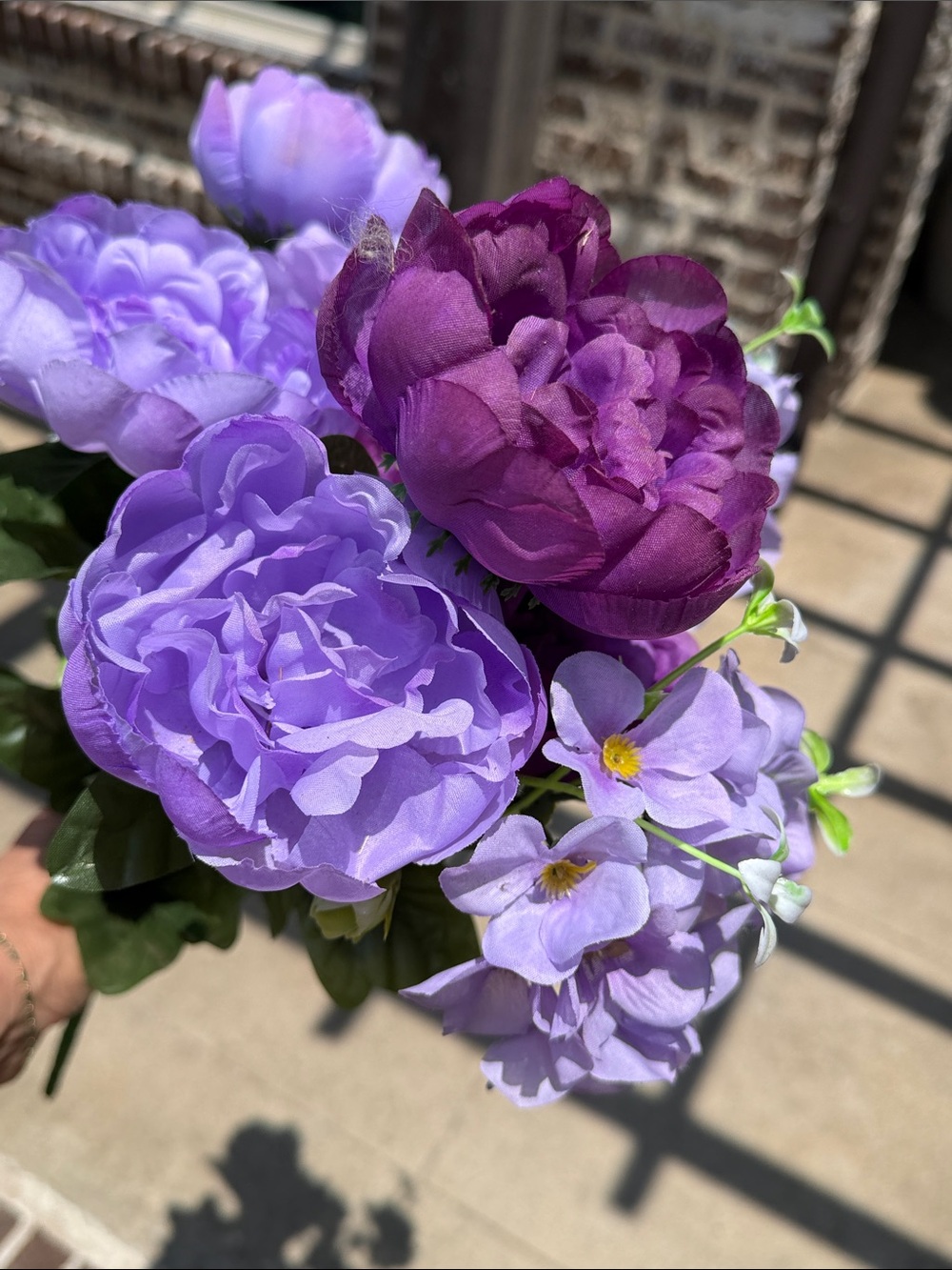 DavidChristopher’s Purple Floral Bouquet Arrangement - Home Accents